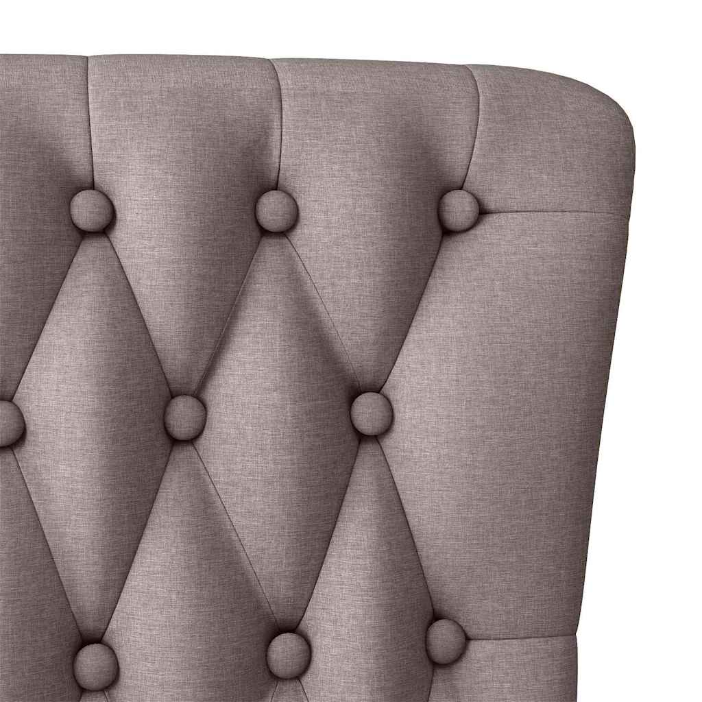 vidaXL Fotel typu slipper Ciemnoszary 56,5 x 70 x 110 cm tkanina