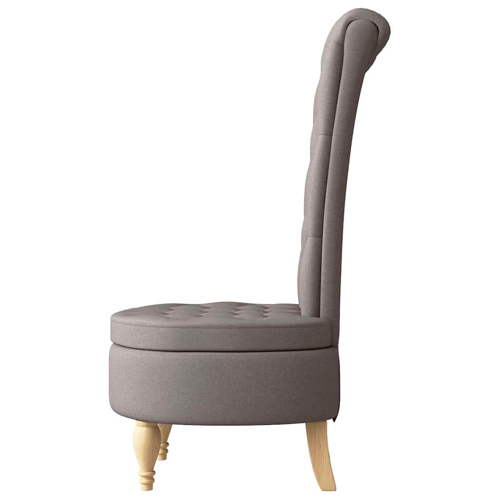 vidaXL Fotel typu slipper Ciemnoszary 56,5 x 70 x 110 cm tkanina
