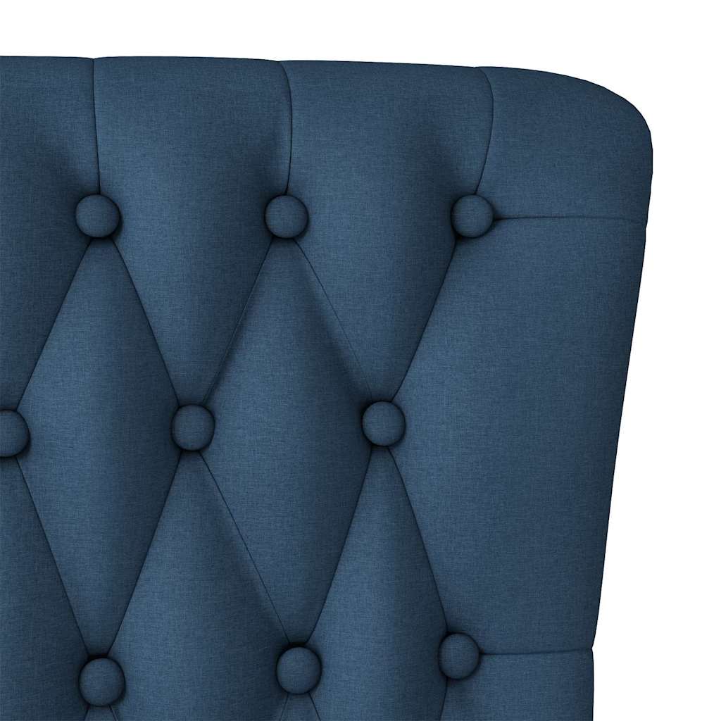 vidaXL Fotel typu slipper Niebieski 56,5 x 70 x 110 cm tkanina