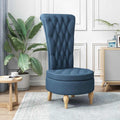 vidaXL Fotel typu slipper Niebieski 56,5 x 70 x 110 cm tkanina