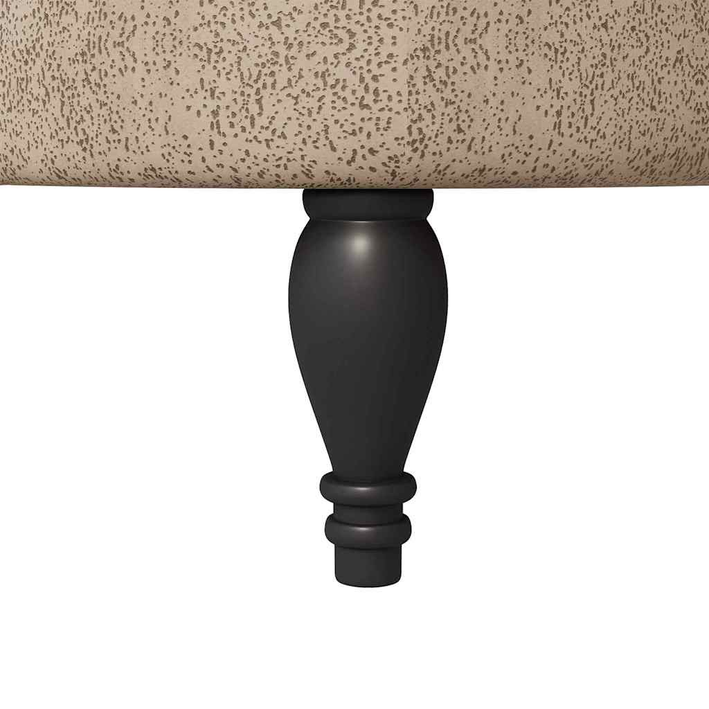 vidaXL Fotel typu slipper Jasnoszary 56,5 x 70 x 110 cm Skóra zamszowa