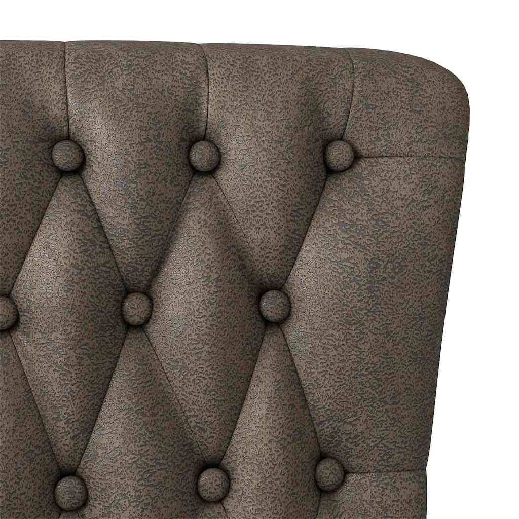 vidaXL Fotel typu slipper Ciemnoszary 56,5 x 70 x 110 cm