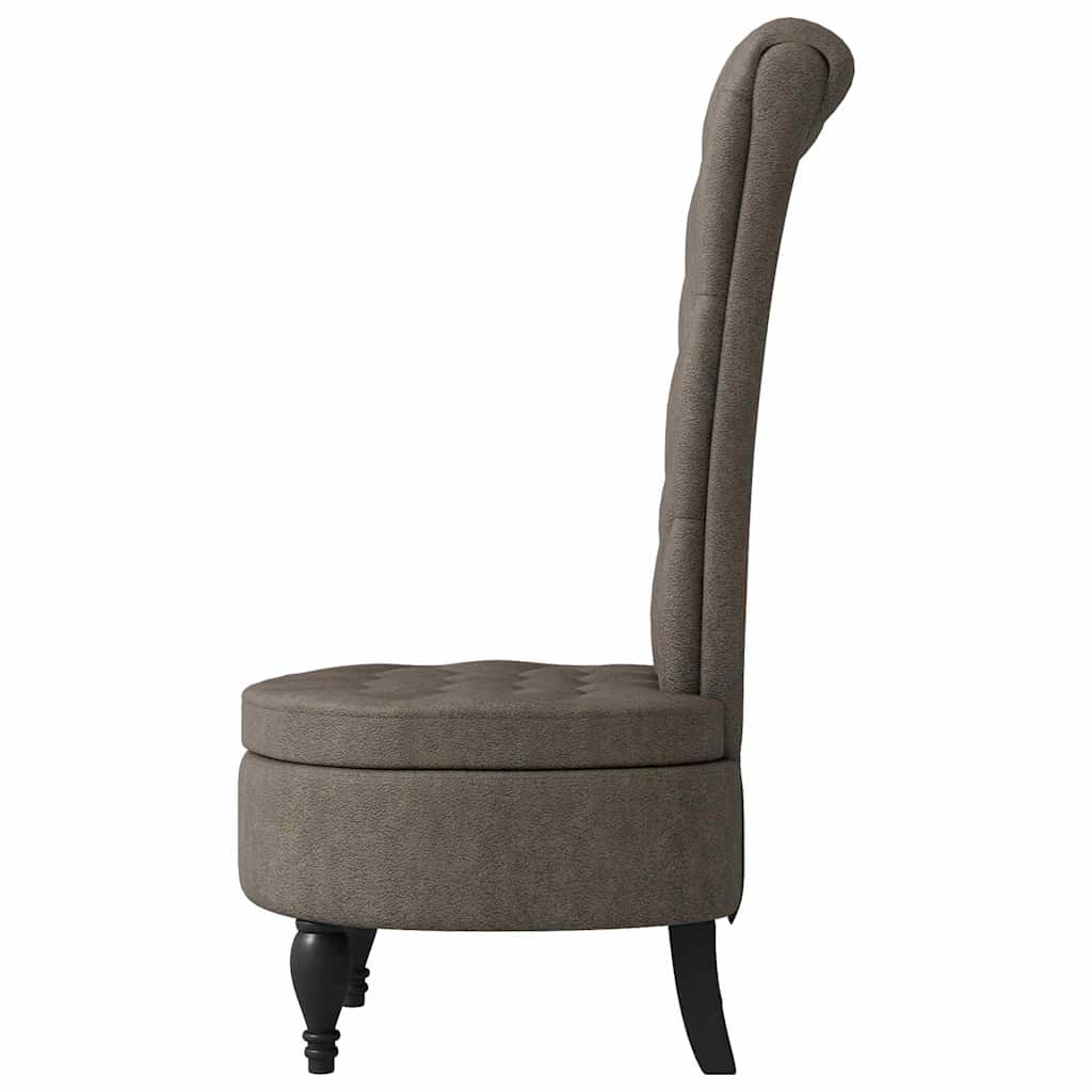 vidaXL Fotel typu slipper Ciemnoszary 56,5 x 70 x 110 cm