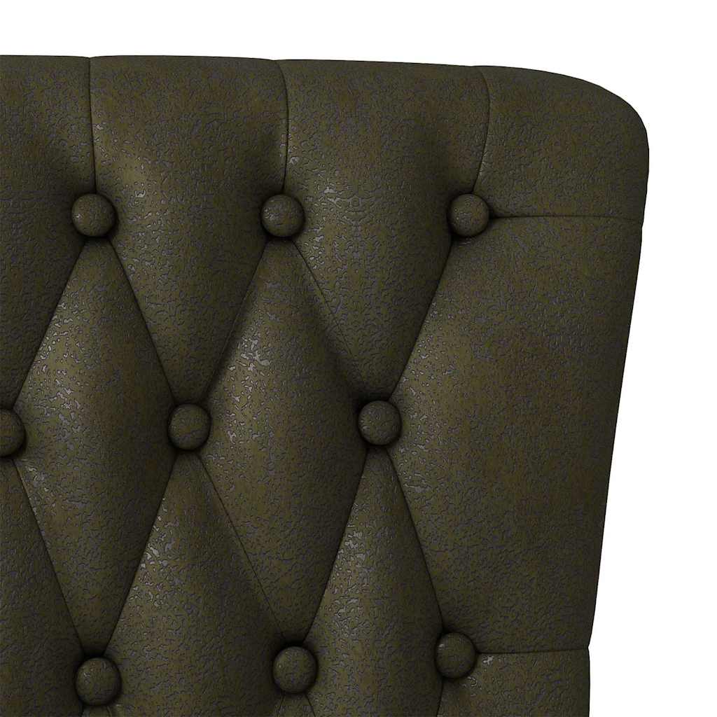 vidaXL Fotel typu slipper Zielony wojskowy 56,5 x 70 x 110 cm