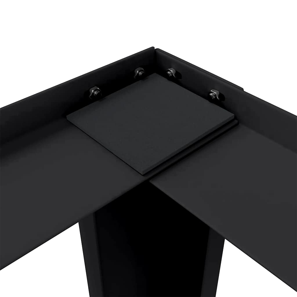 vidaXL Podstawka na Pralkę Czarny 64 x 55 x 32,5 cm Stal