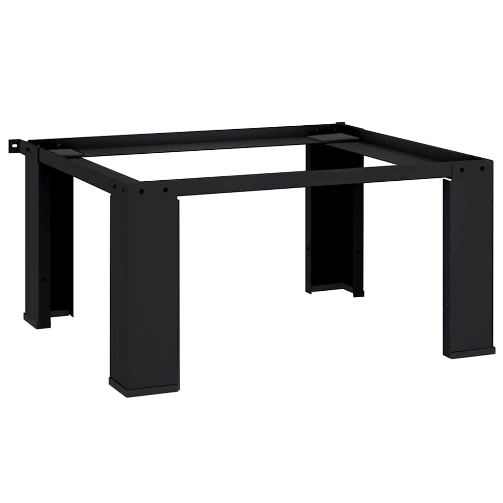 vidaXL Podstawka na Pralkę Czarny 64 x 55 x 32,5 cm Stal