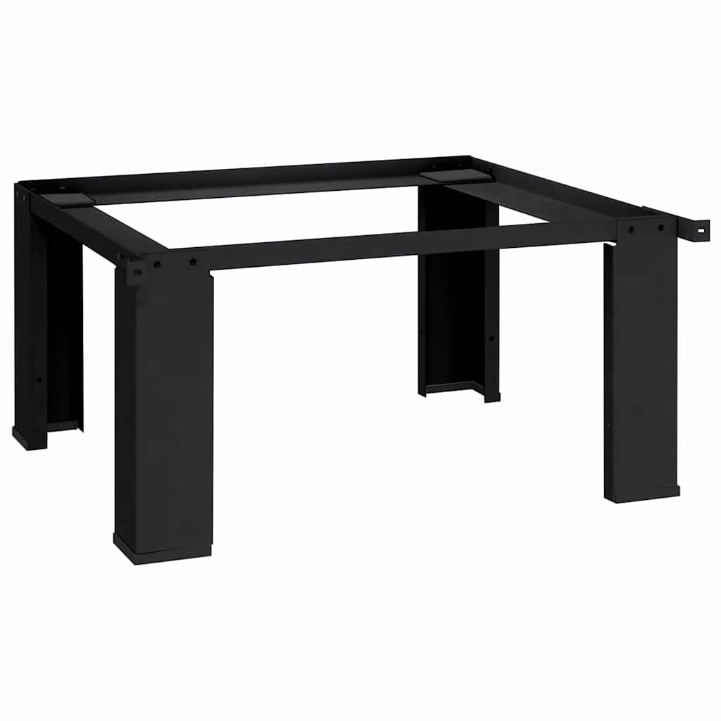 vidaXL Podstawka na Pralkę Czarny 64 x 55 x 32,5 cm Stal