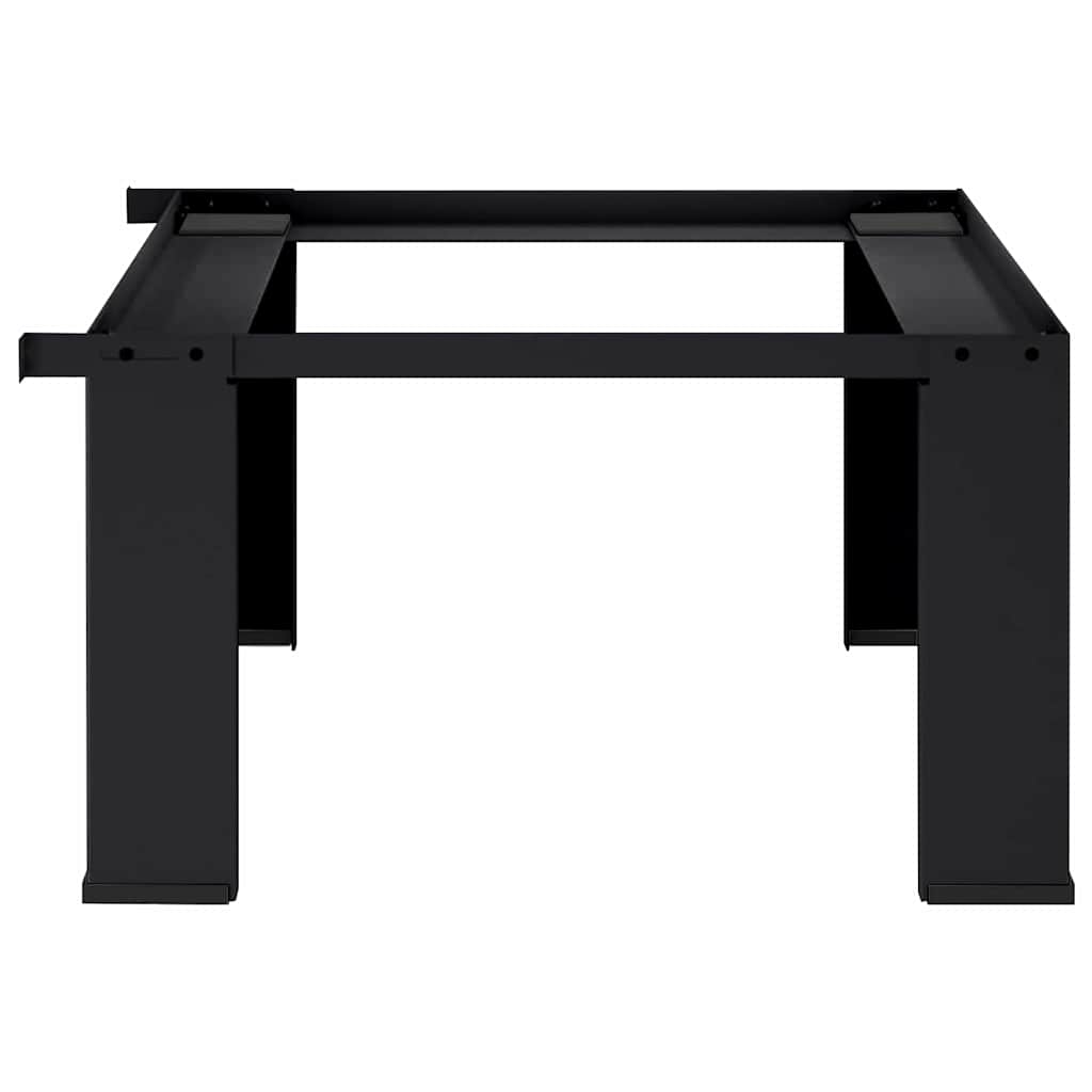 vidaXL Podstawka na Pralkę Czarny 64 x 55 x 32,5 cm Stal