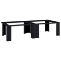 vidaXL Podstawka na Pralkę 2 pcs Czarny 127 x 54,5 x 32,5 cm Stal