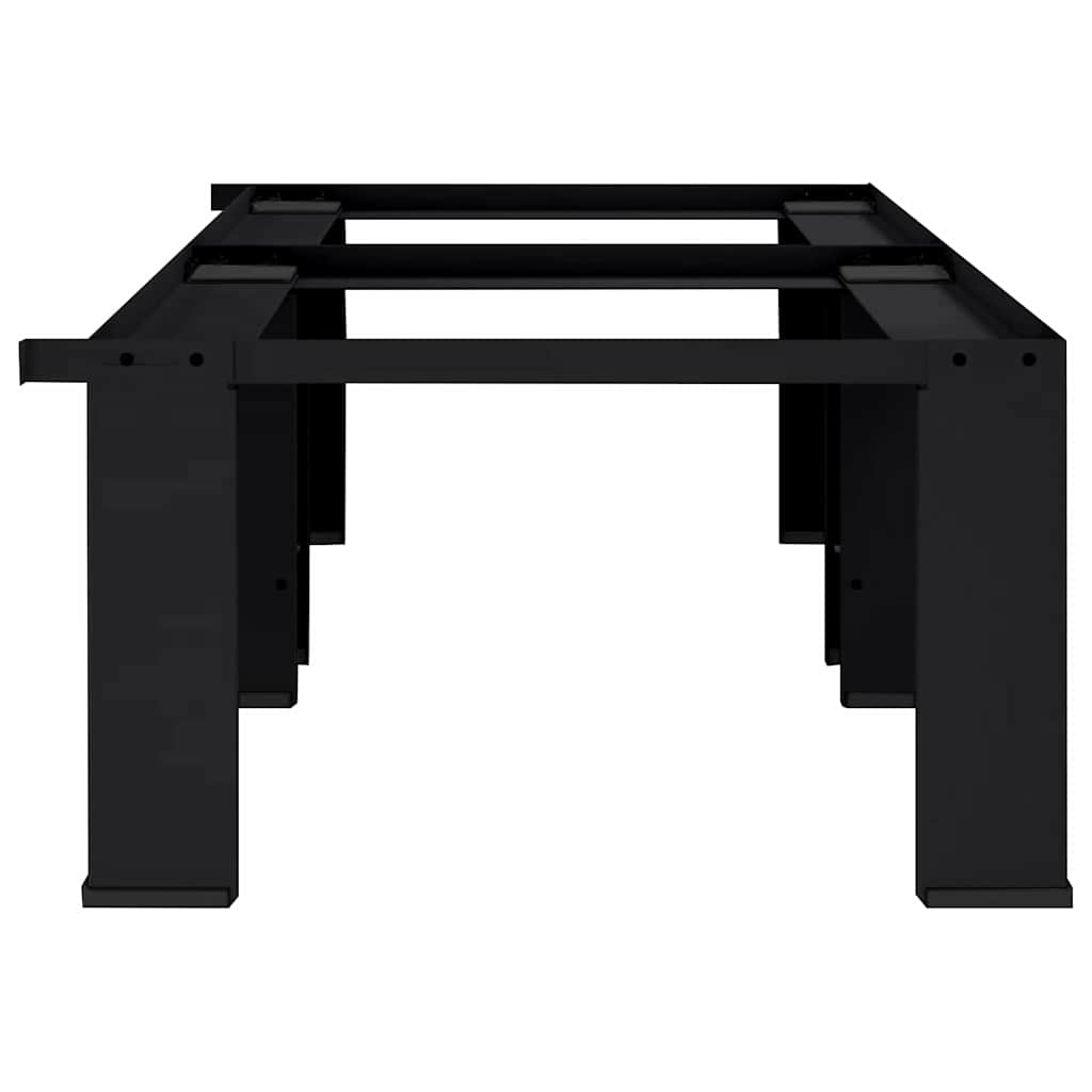 vidaXL Podstawka na Pralkę 2 pcs Czarny 127 x 54,5 x 32,5 cm Stal
