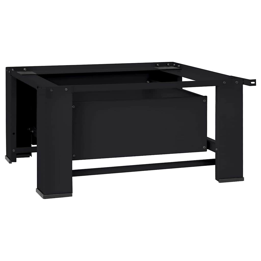 vidaXL Podstawka na Pralkę Czarny 64 x 55 x 32,5 cm Stal