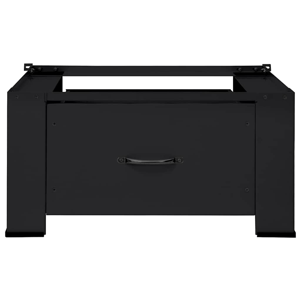 vidaXL Podstawka na Pralkę Czarny 64 x 55 x 32,5 cm Stal