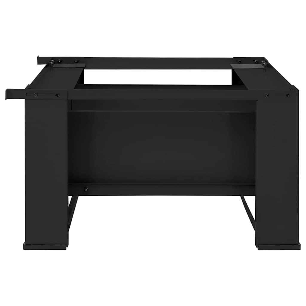 vidaXL Podstawka na Pralkę Czarny 64 x 55 x 32,5 cm Stal