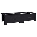 vidaXL Podstawka na Pralkę 2 pcs Czarny 127 x 54,5 x 32,5 cm Stal