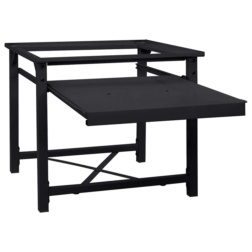 vidaXL Podstawka na Pralkę Czarny 60 x 56 x 52 cm Stal