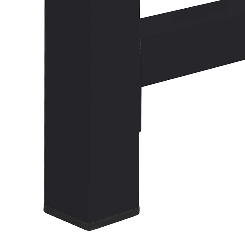 vidaXL Podstawka na Pralkę 2 pcs Czarny 120 x 56 x 52 cm Stal