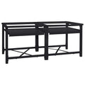 vidaXL Podstawka na Pralkę 2 pcs Czarny 120 x 56 x 52 cm Stal