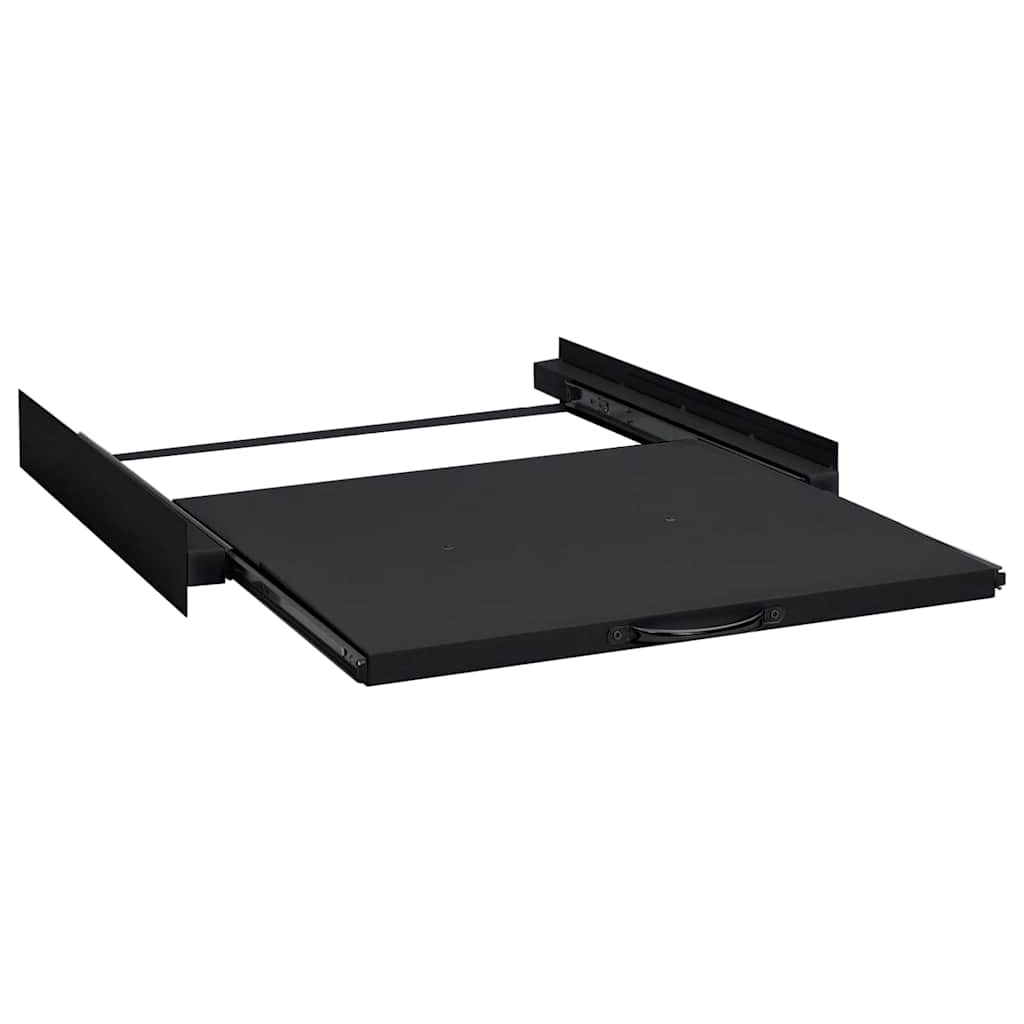vidaXL Półka Średnia do Pralki Czarny 60 x 60 x 8 cm Stal