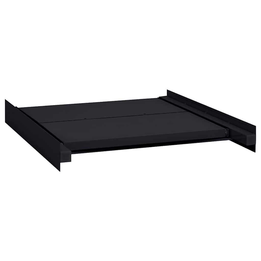 vidaXL Półka Średnia do Pralki Czarny 60 x 60 x 8 cm Stal