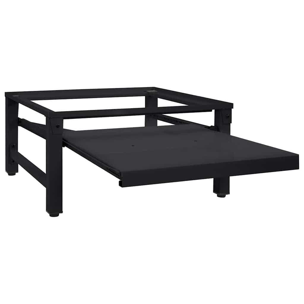 vidaXL Podstawka na Pralkę Czarny 62 x 60,5 x 32,5 cm Stal