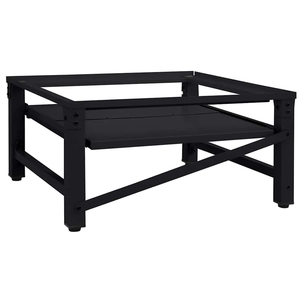 vidaXL Podstawka na Pralkę Czarny 62 x 60,5 x 32,5 cm Stal