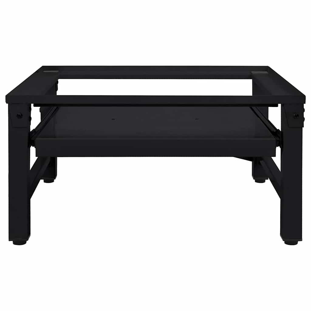 vidaXL Podstawka na Pralkę Czarny 62 x 60,5 x 32,5 cm Stal