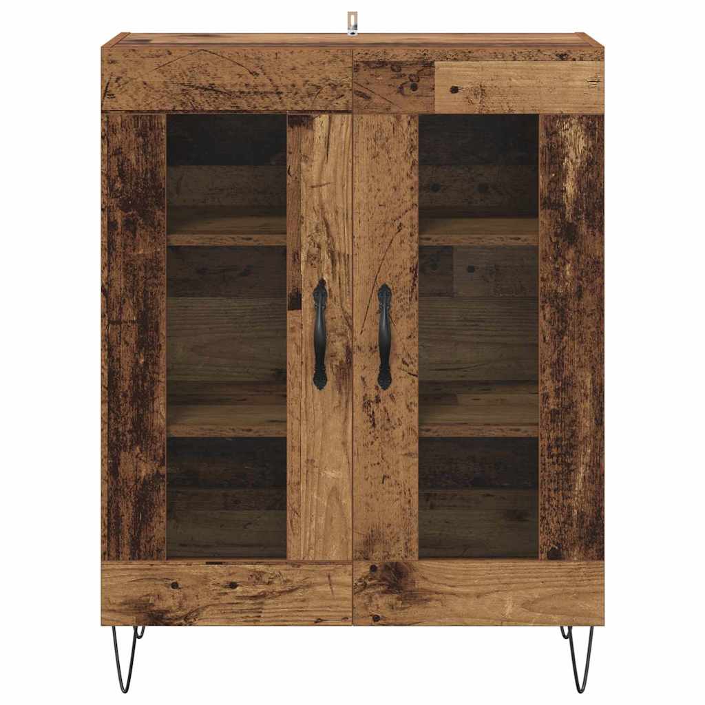 vidaXL Bufet Stare drewno 69,5 x 34 x 90 cm Materiał drewnopochodny