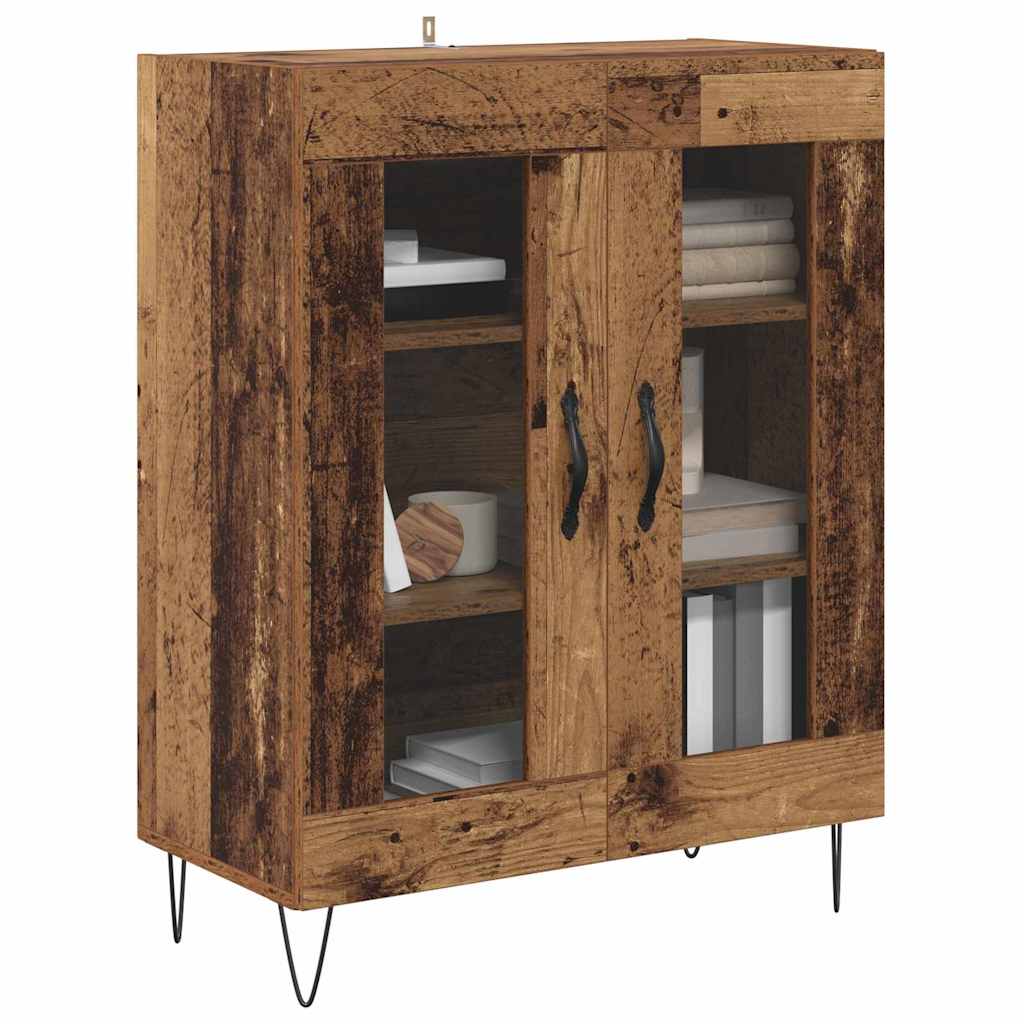 vidaXL Bufet Stare drewno 69,5 x 34 x 90 cm Materiał drewnopochodny