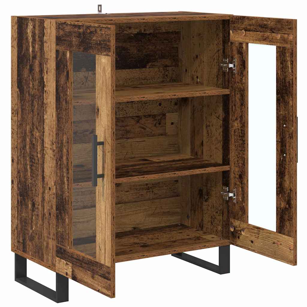 vidaXL Bufet Stare drewno 69,5 x 34 x 90 cm Materiał drewnopochodny