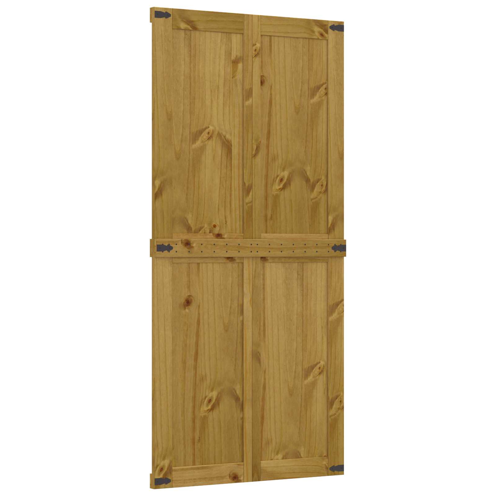 vidaXL Drzwi do stodoły Corona Miodowy Brąz 90 x 210 cm