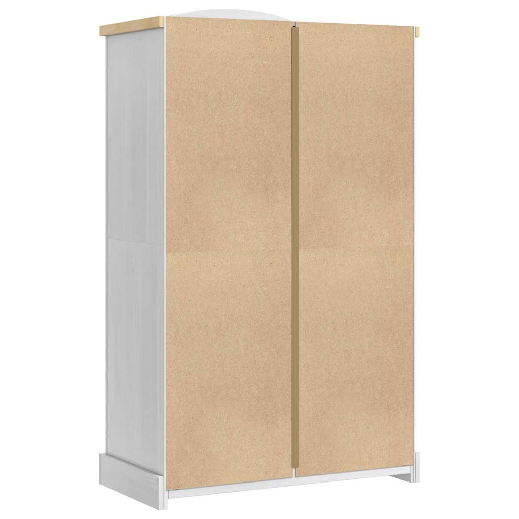 vidaXL Garderoba Corona Biały 101 x 52 x 170 cm Lite drewno sosnowe
