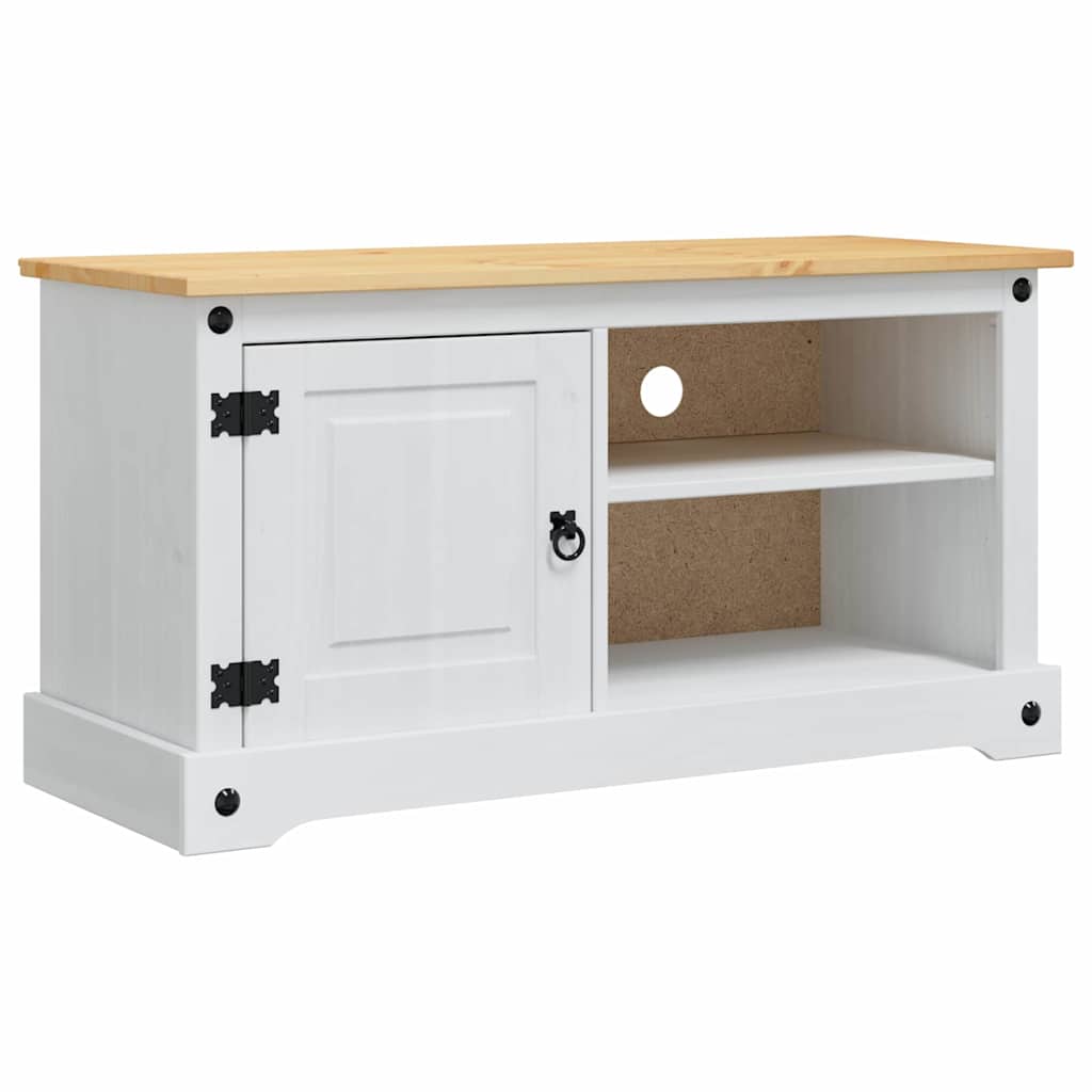 vidaXL Szafka pod telewizor Corona Biały 100 x 40 x 52 cm