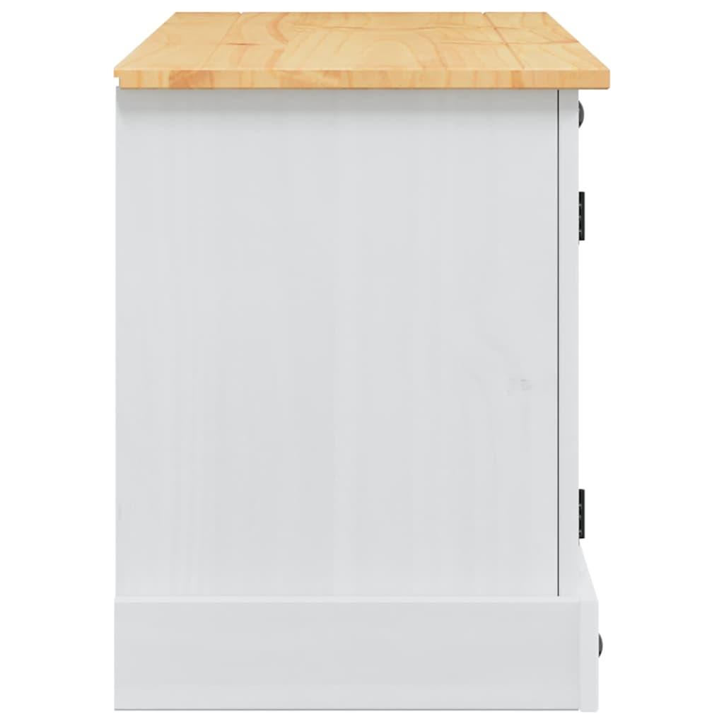 vidaXL Szafka pod telewizor Corona Biały 100 x 40 x 52 cm