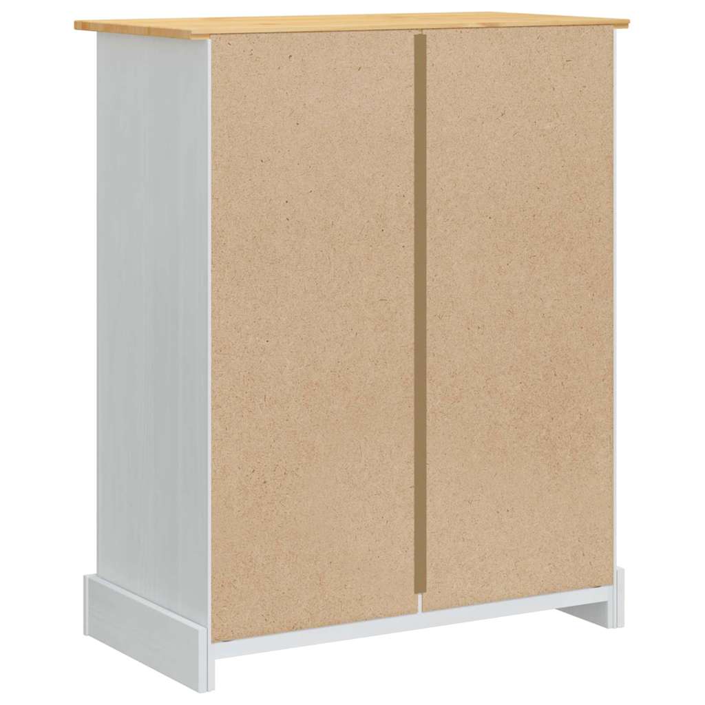 vidaXL Skrzynie do przechowywania Corona Biały 92 x 48 x 114 cm