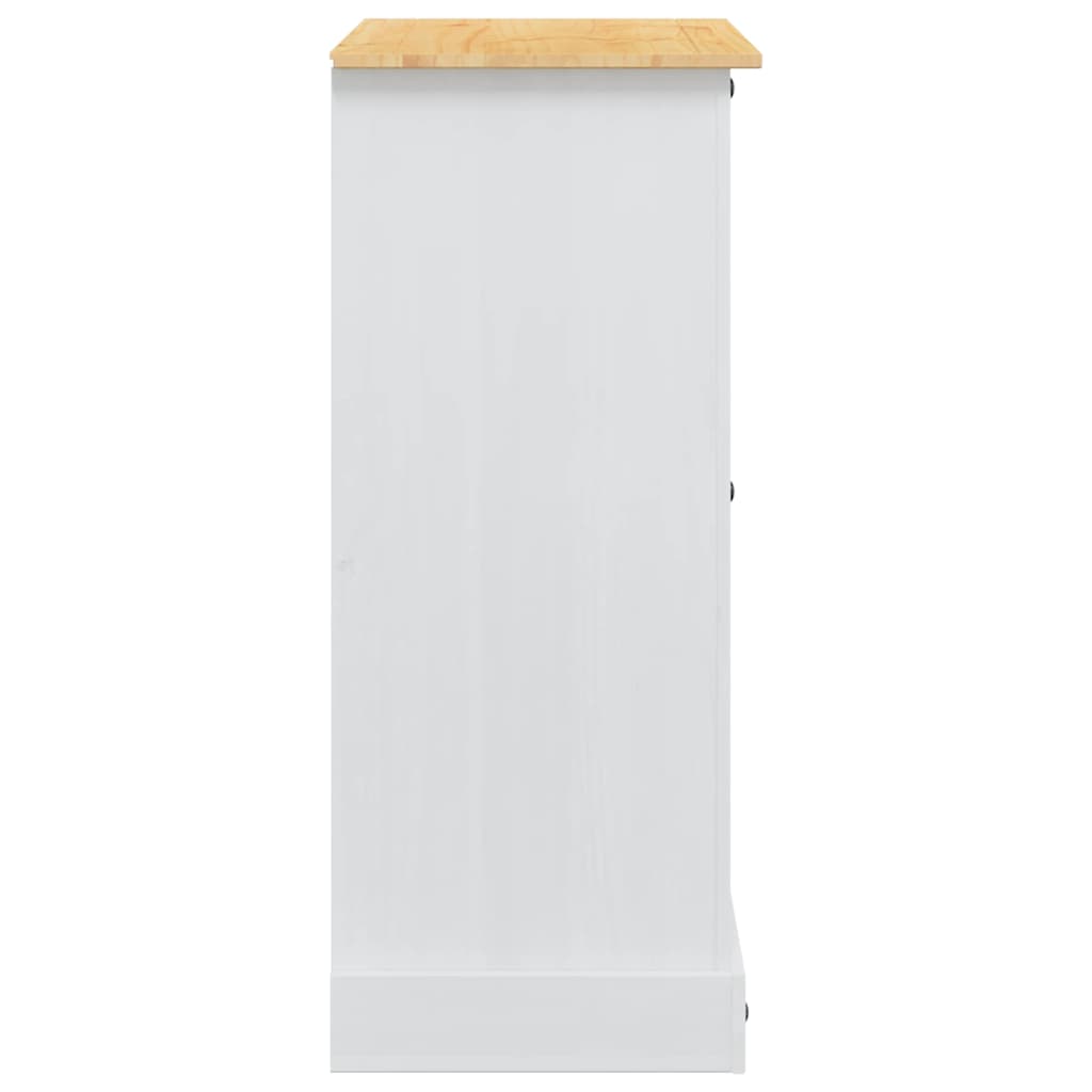 vidaXL Skrzynie do przechowywania Corona Biały 92 x 48 x 114 cm