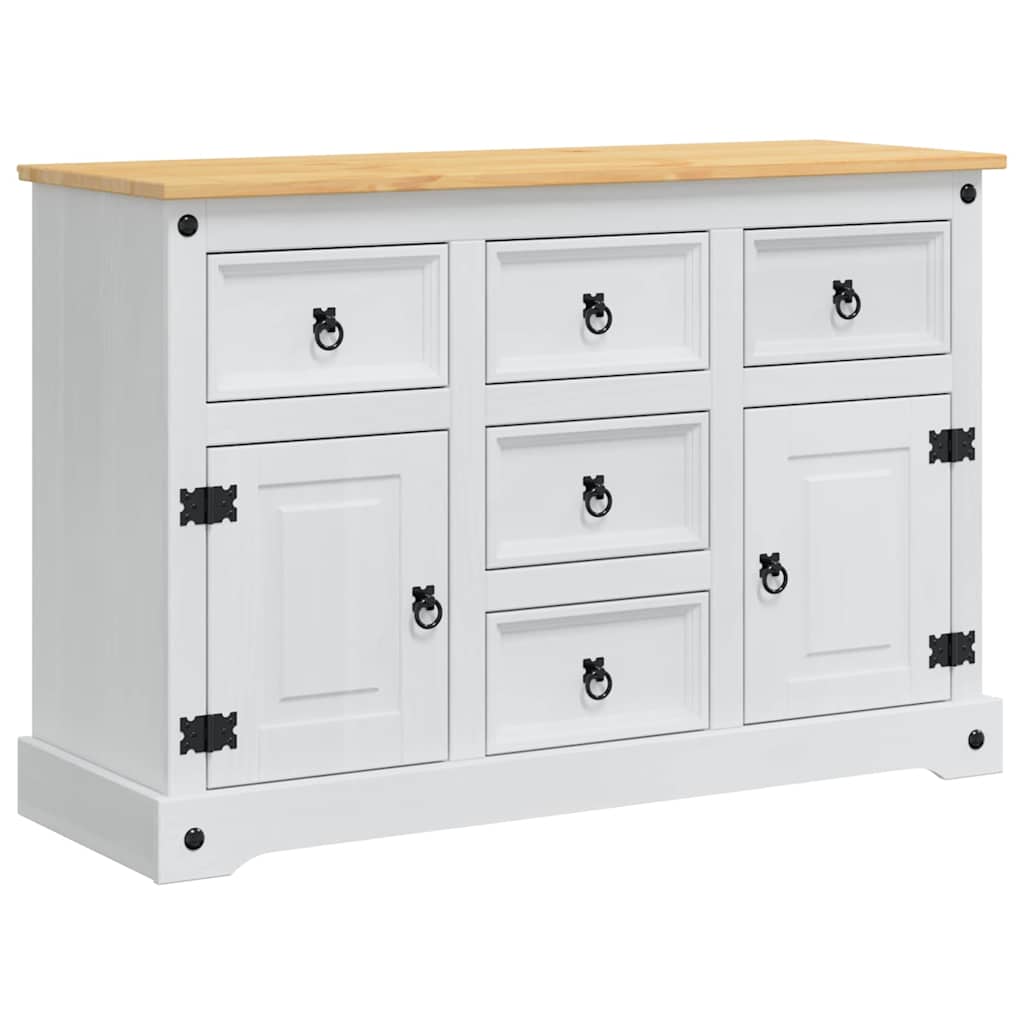 vidaXL Skrzynie do przechowywania Corona Biały 112 x 40 x 75 cm