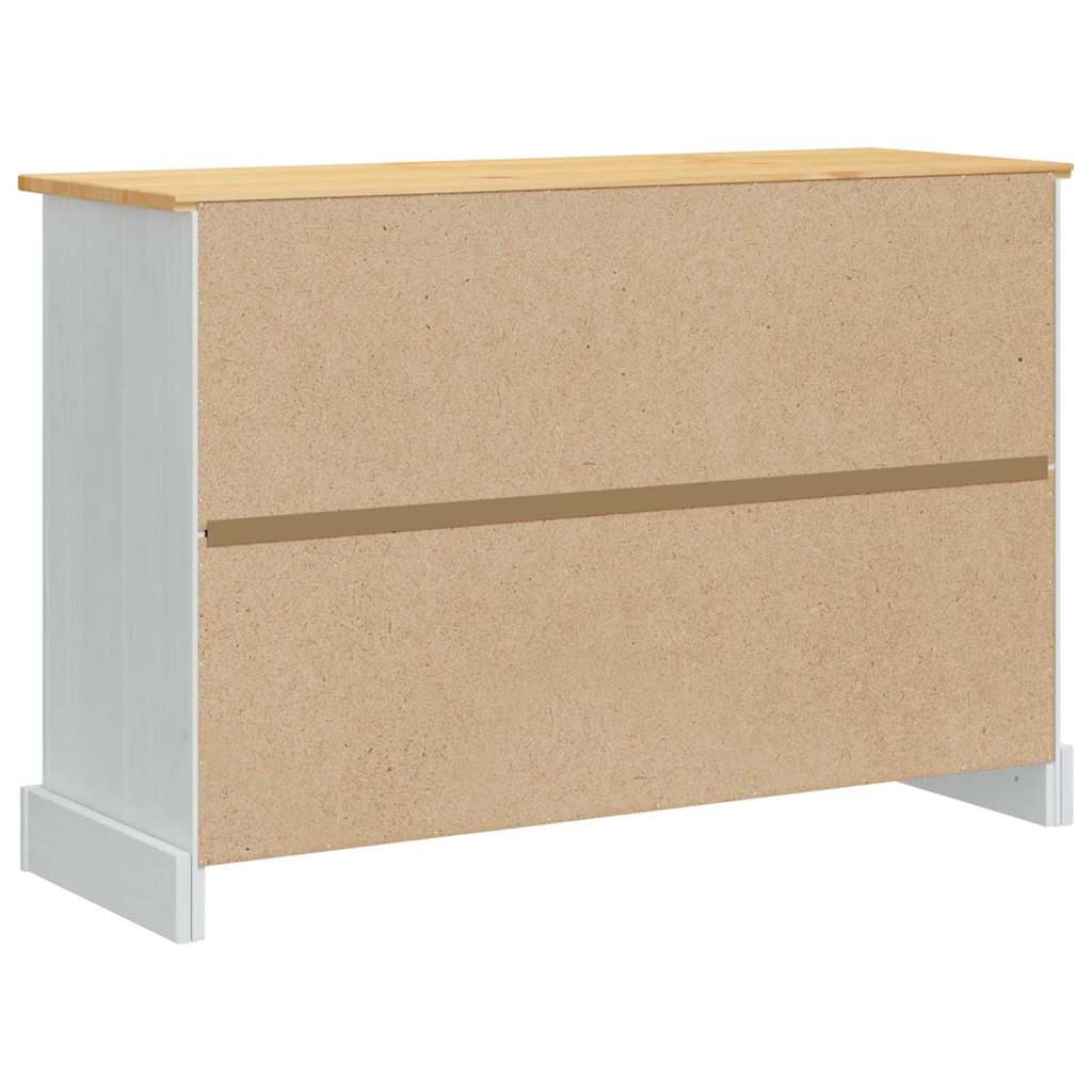 vidaXL Skrzynie do przechowywania Corona Biały 112 x 40 x 75 cm