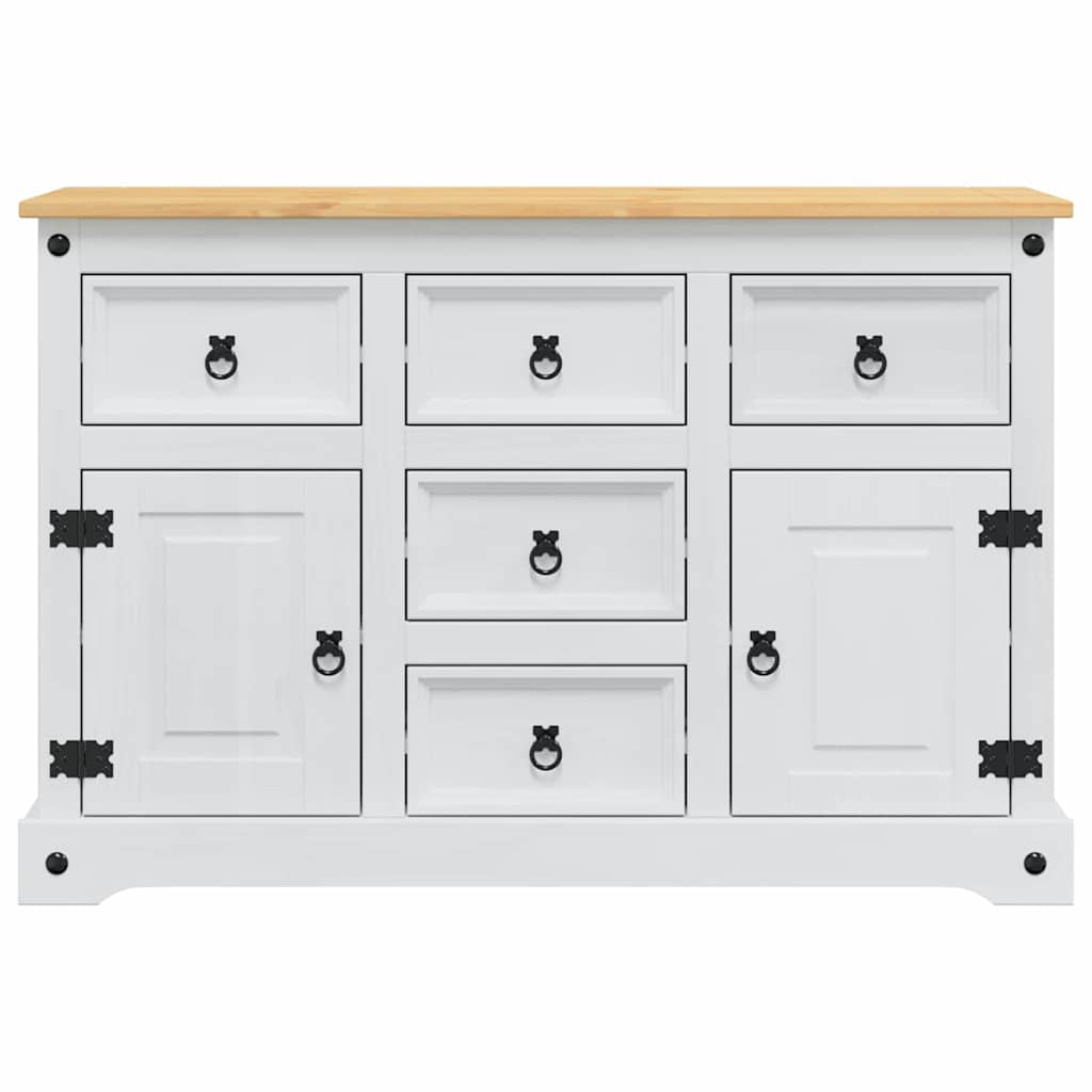vidaXL Skrzynie do przechowywania Corona Biały 112 x 40 x 75 cm