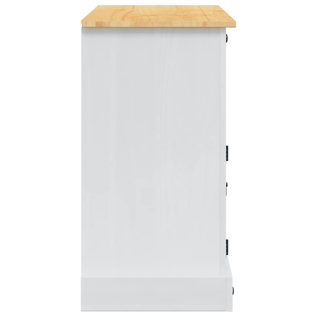 vidaXL Skrzynie do przechowywania Corona Biały 112 x 40 x 75 cm