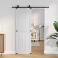 vidaXL Drzwi do stodoły Corona Biały 70 x 210 cm Lite drewno sosnowe