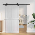 vidaXL Drzwi do stodoły Corona Biały 100 x 210 cm Lite drewno sosnowe