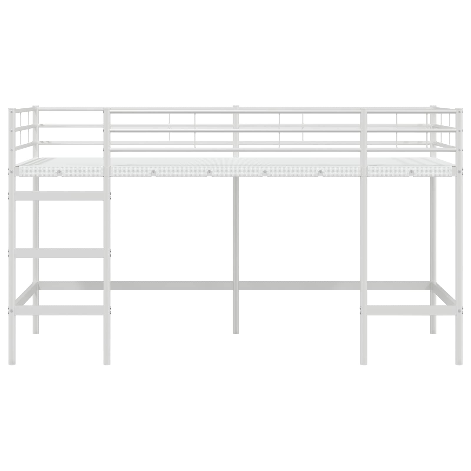 vidaXL Łóżko piętrowe dla dzieci Biały 107 x 200 cm Stal