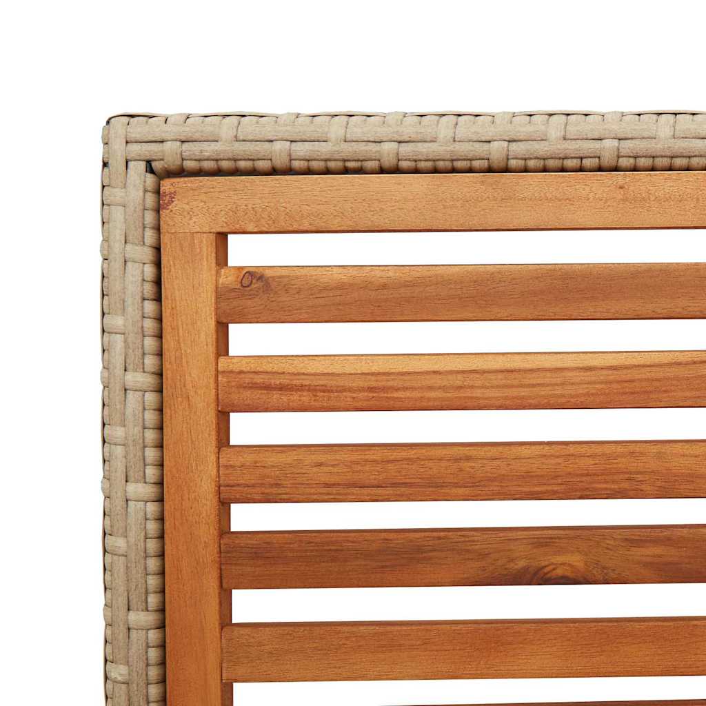 vidaXL Zestaw krzeseł ogrodowych 4 pcs Brązowy i beżowy