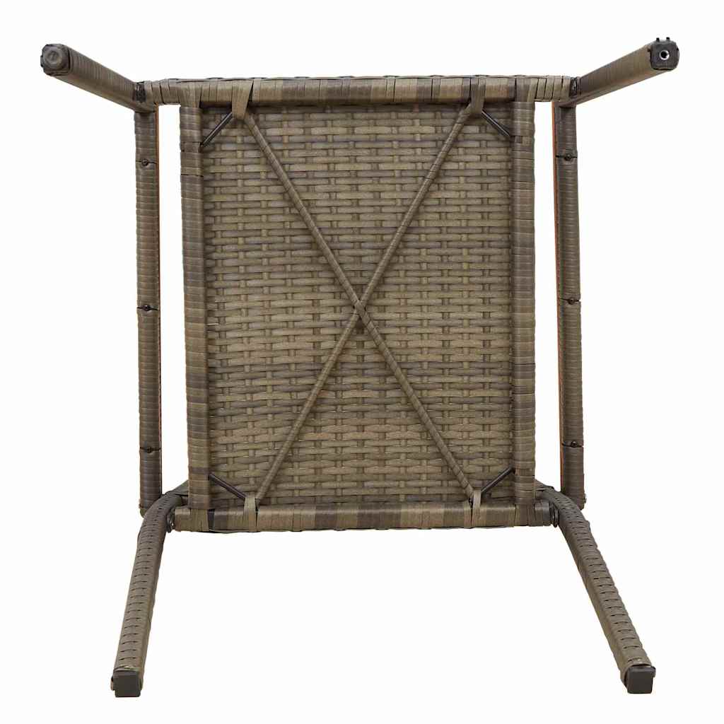 vidaXL Zestaw krzeseł ogrodowych 4 pcs Szary i brązowy 54 x 56 x 90 cm