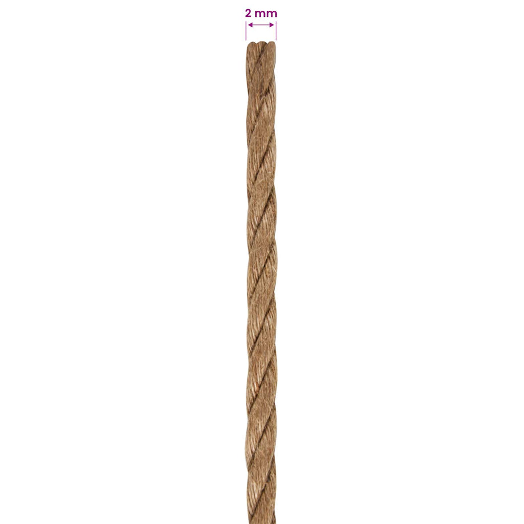 vidaXL Lina jutowa 2 pcs 100 m 2 naturalny 100% juta Tossa