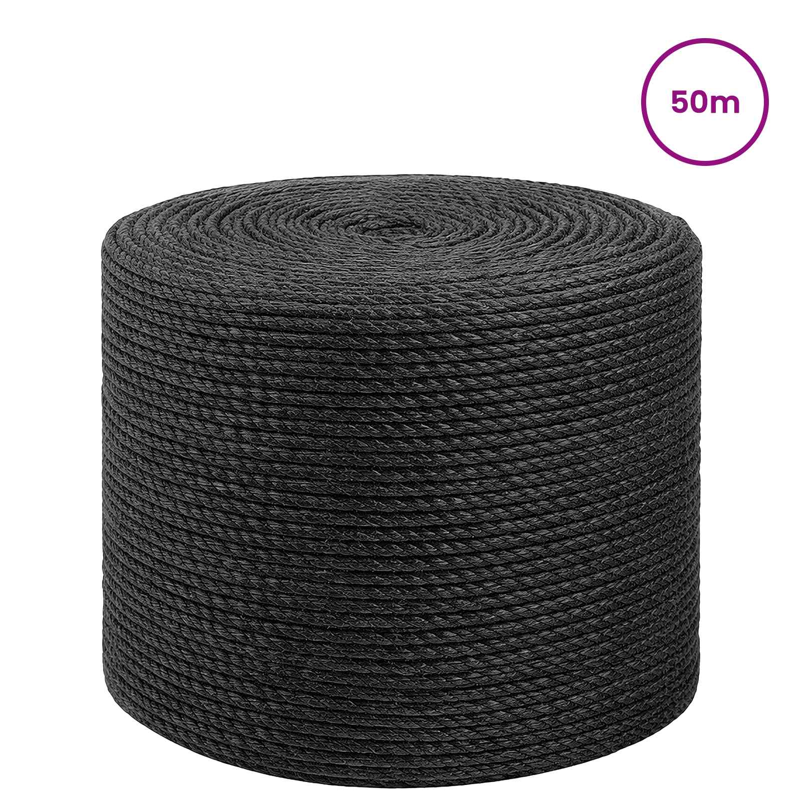 vidaXL Lina jutowa 4 Czarny 100% juta Tossa