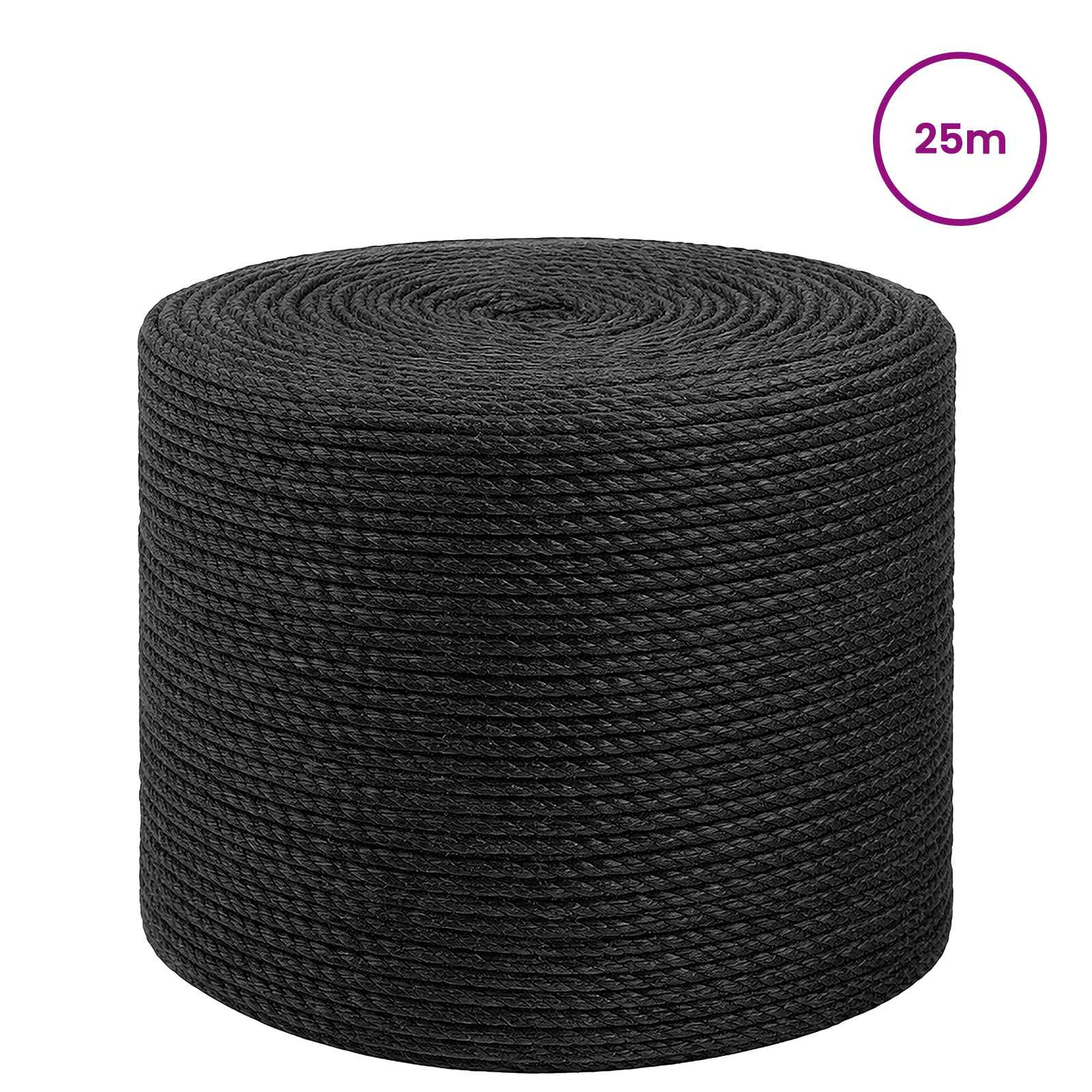 vidaXL Lina Jutowa 6 Czarny 100% juta Tossa