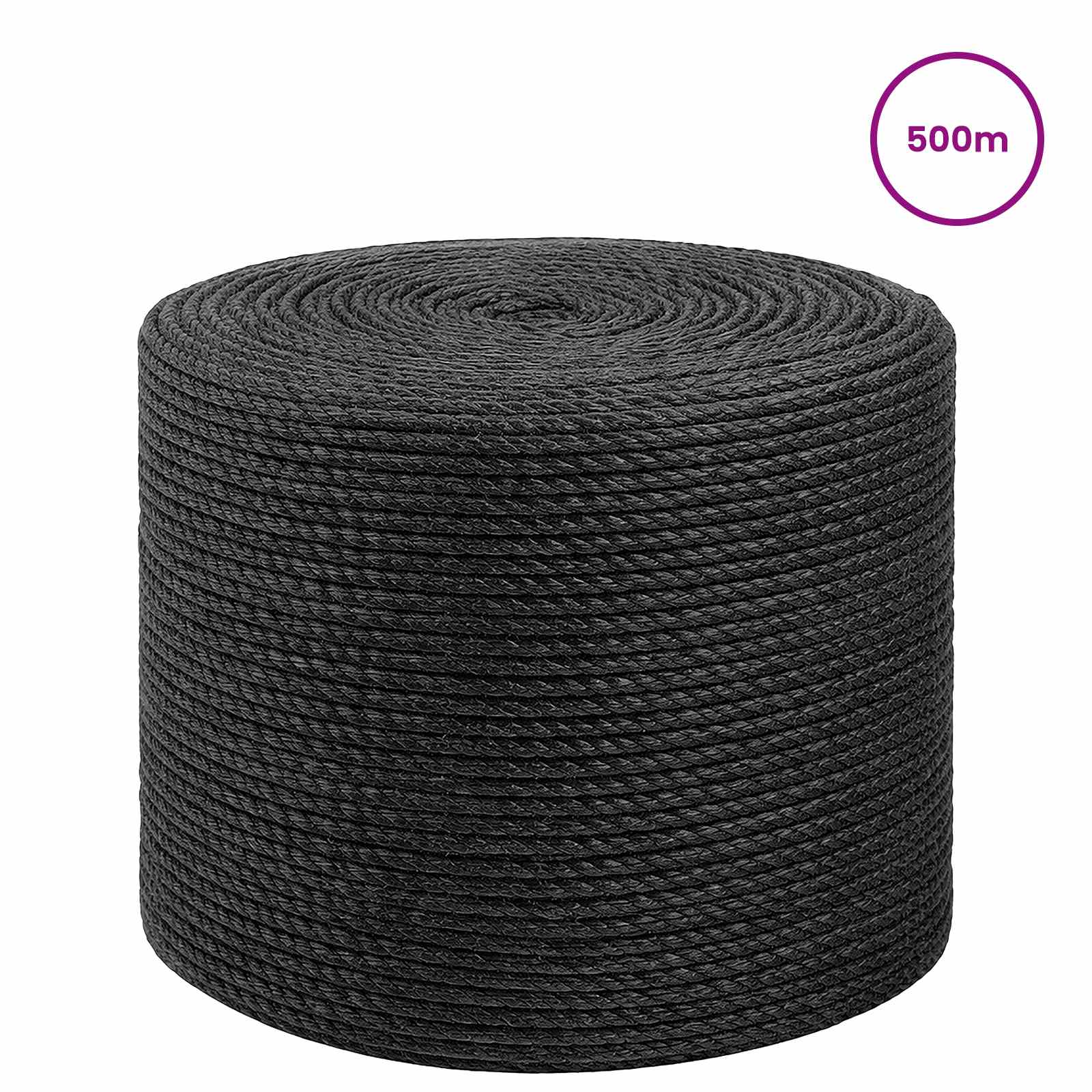 vidaXL Lina Jutowa 6 Czarny 100% juta Tossa