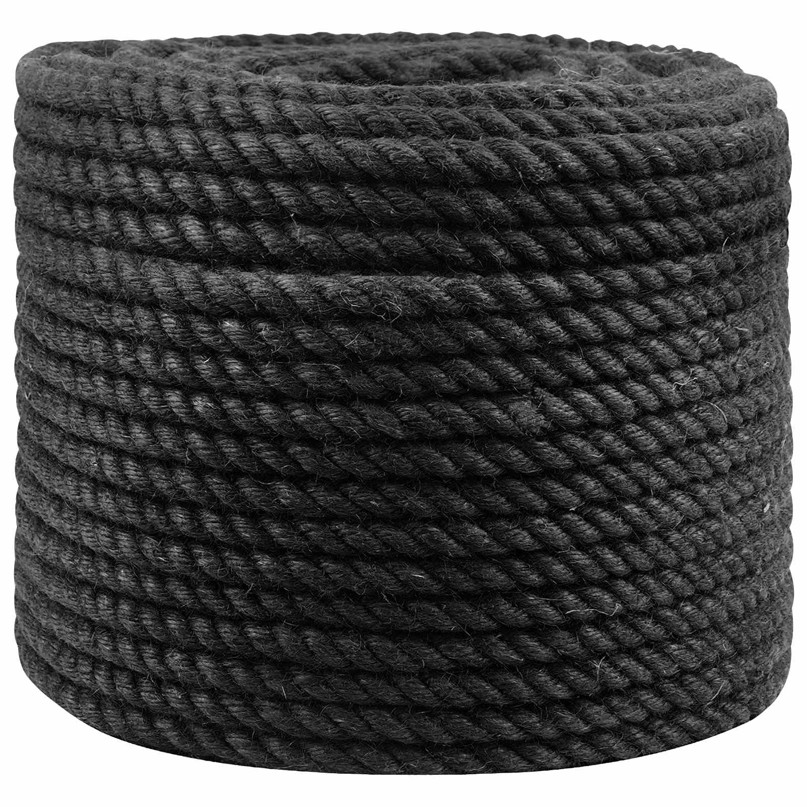 vidaXL Lina Jutowa 12 Czarny 100% juta Tossa