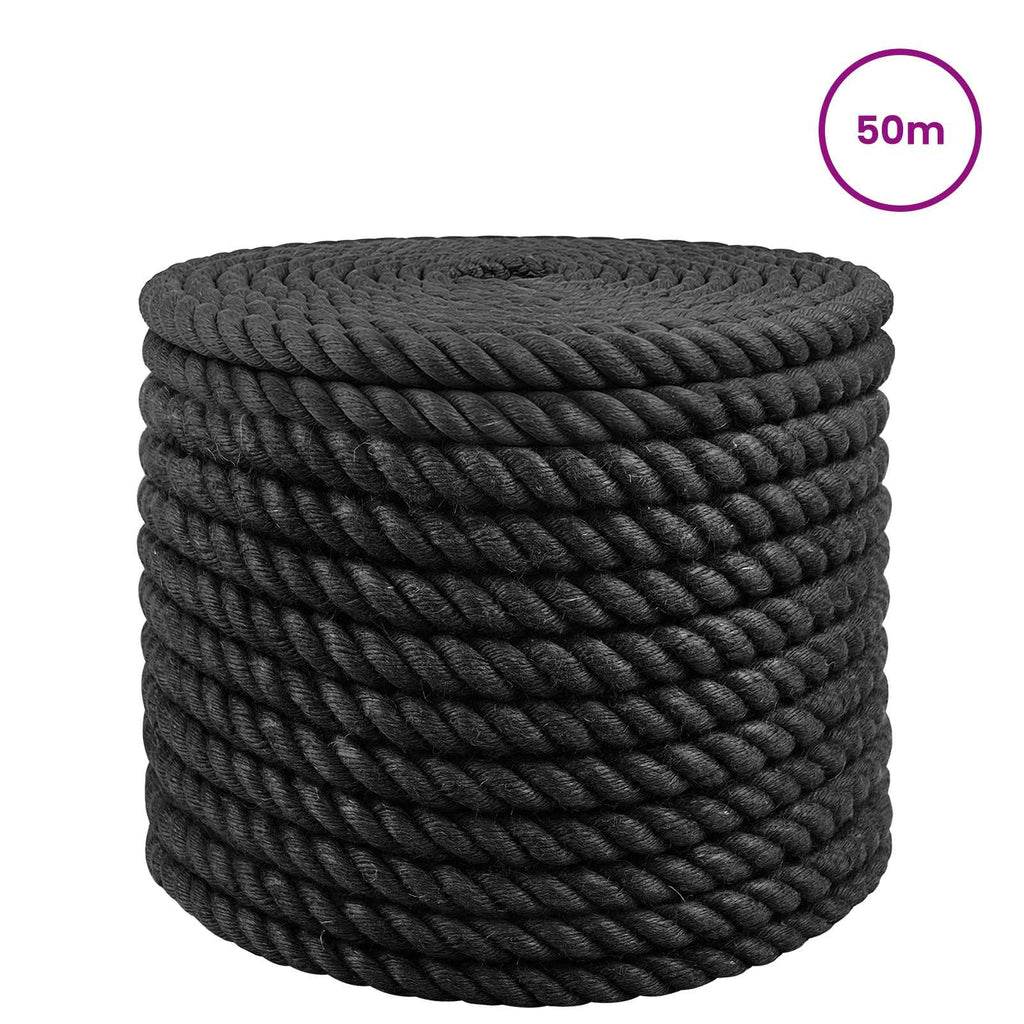vidaXL Lina Jutowa 20 Czarny 100% juta Tossa